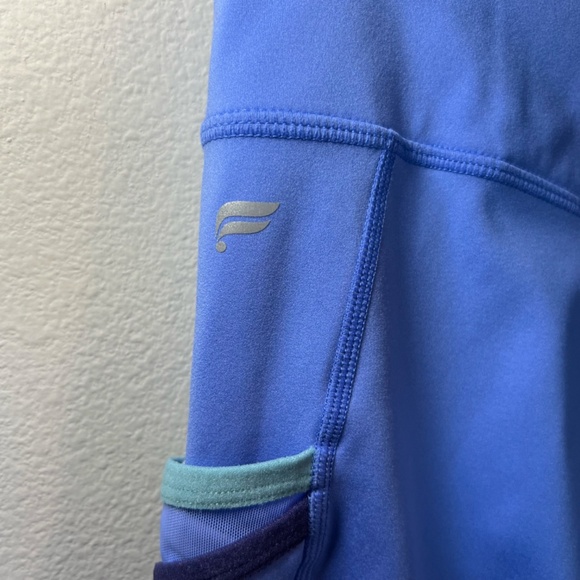 Fabletics Women's Trinity Motion 365 Leggings Blue Workout Pockets Stretch Small - Picture 9 of 12